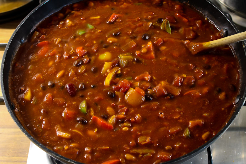 Vegan Chilli Cooking