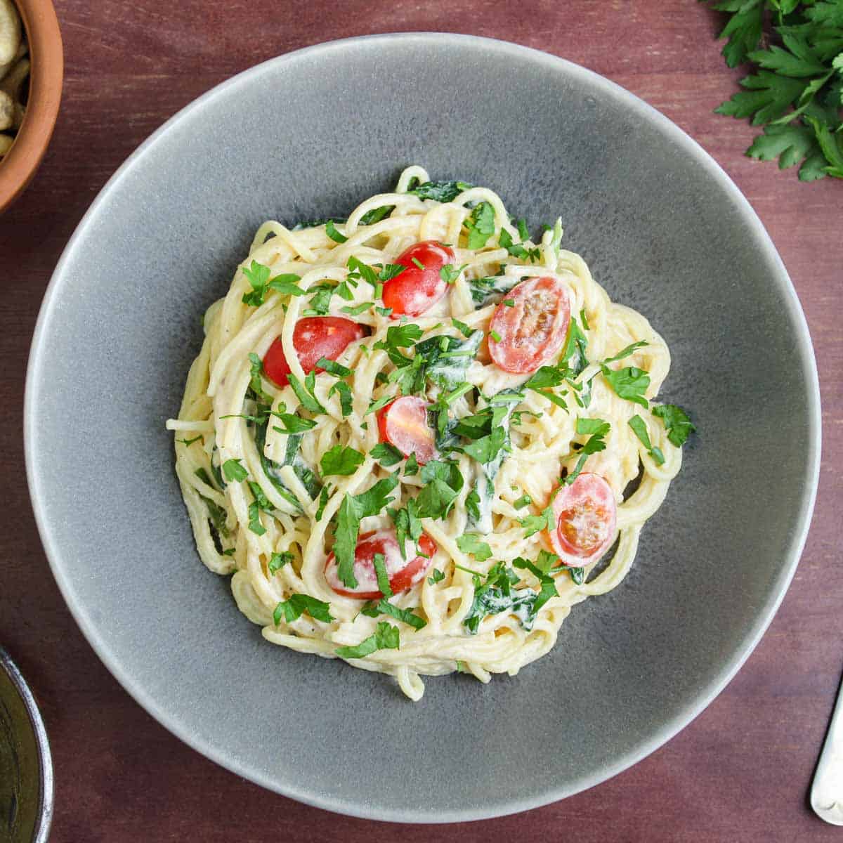 Vegan Cheesy Pasta Sauce (Cashew Alfredo) The Pesky Vegan