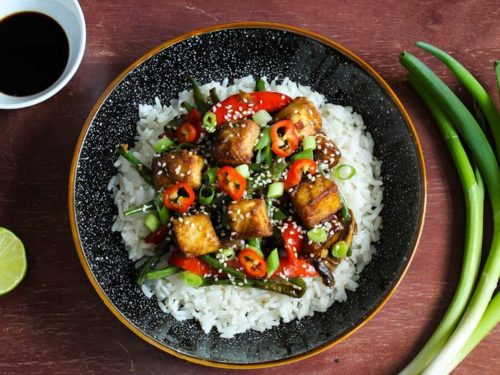 Crispy Tofu Stir-Fry (Vegan + Gluten-Free)