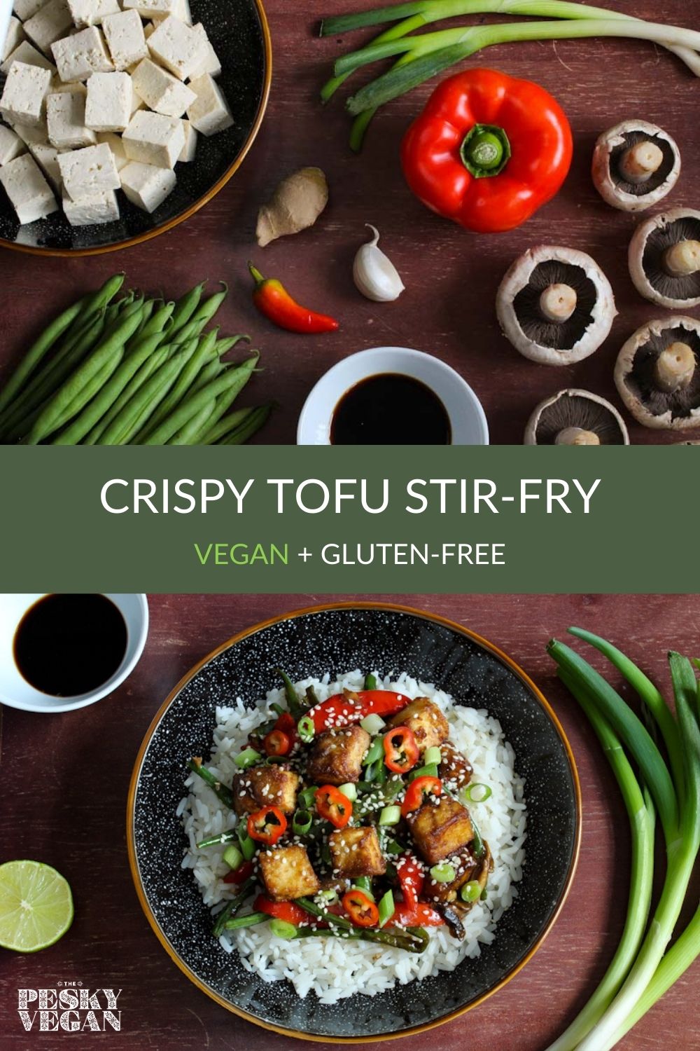 Crispy Tofu Stir-Fry (Vegan + Gluten-Free) - The Pesky Vegan