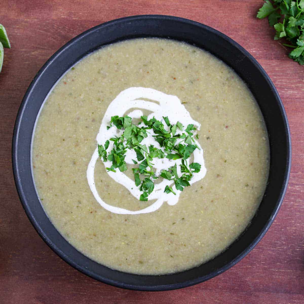 Vegan Mushroom Soup with Tarragon - The Pesky Vegan