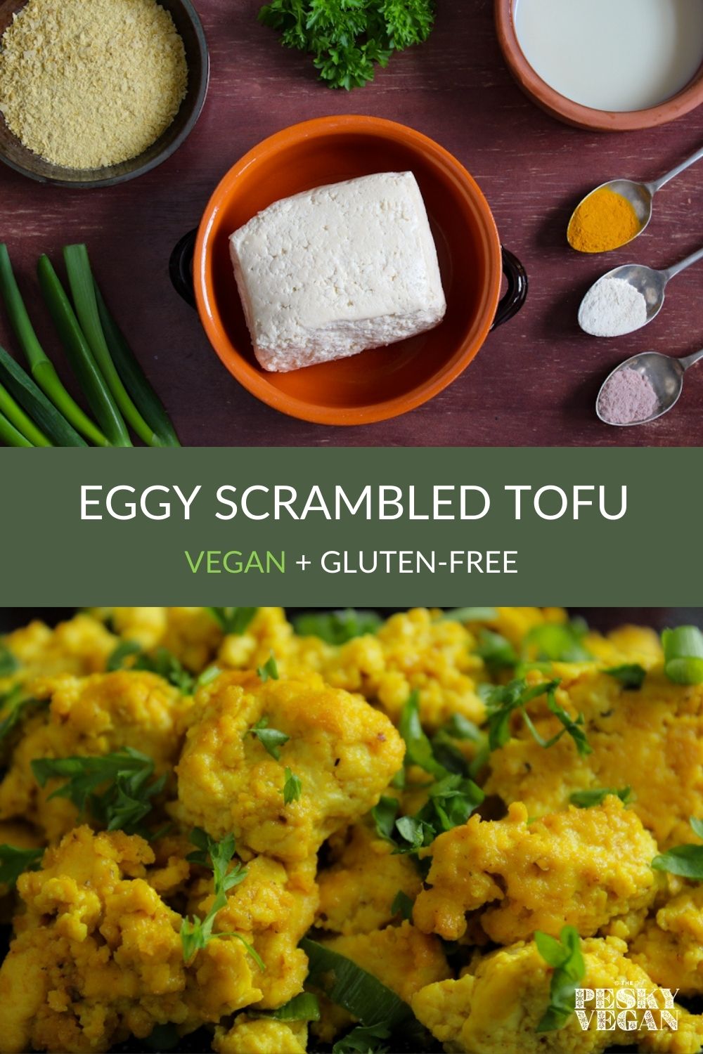 Vegan Scrambled Tofu (Gluten-Free) - The Pesky Vegan