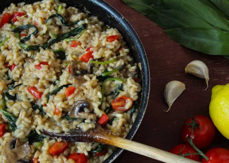 Creamy Vegan Risotto (Cheesy + GlutenFree) The Pesky Vegan