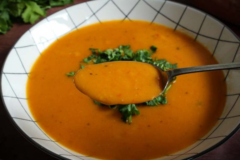 Sweet Potato and Coconut Soup (Vegan + GF) - The Pesky Vegan