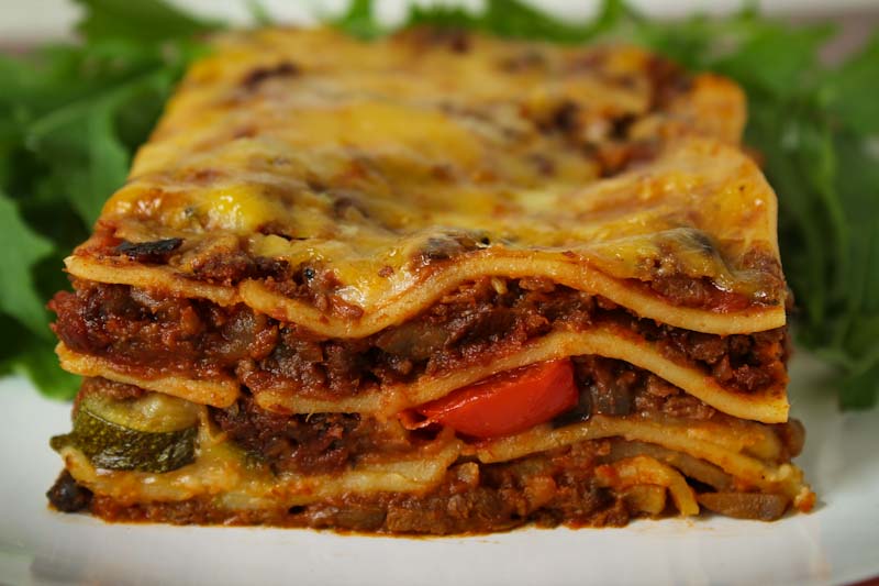 Vegan and Gluten-Free Lasagne Slice