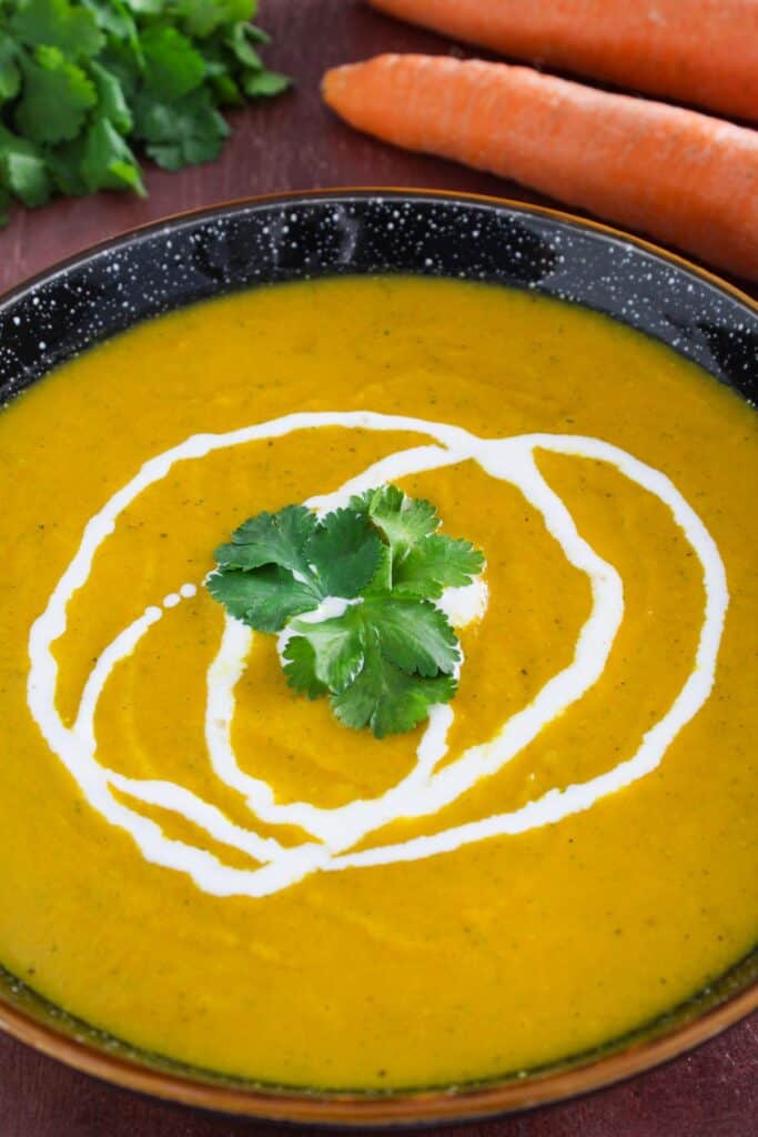 Vegan Carrot and Coriander Soup (Gluten-Free) - The Pesky Vegan