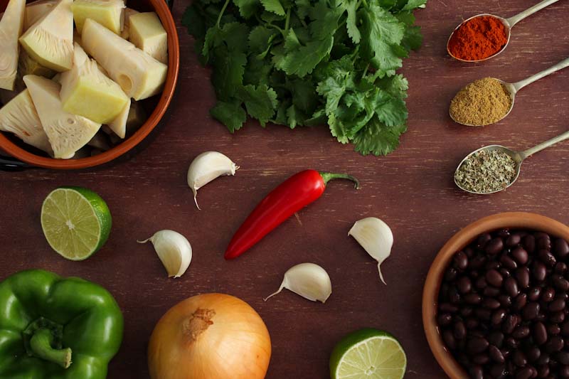 Easy Vegan Jackfruit Tacos Ingredients