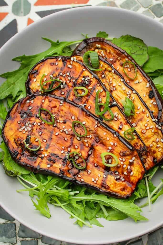 Teriyaki Grilled Aubergine (Eggplant Vegan & GF) The Pesky Vegan