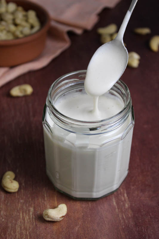 Vegan Cream in Jar with Spoon