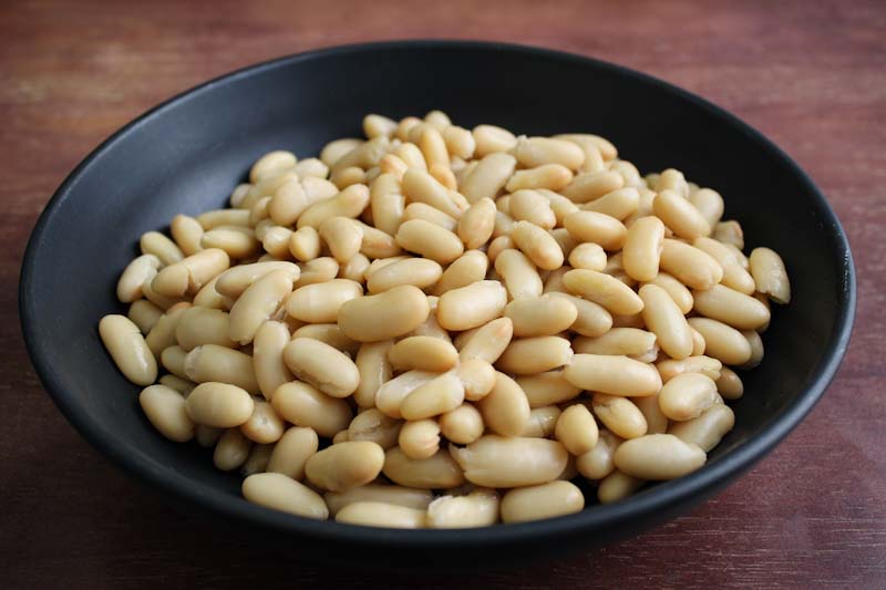 Cannellini Beans in Bowl Close-Up