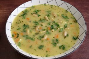 Vegan White Bean Soup with Lemon & Parsley - The Pesky Vegan