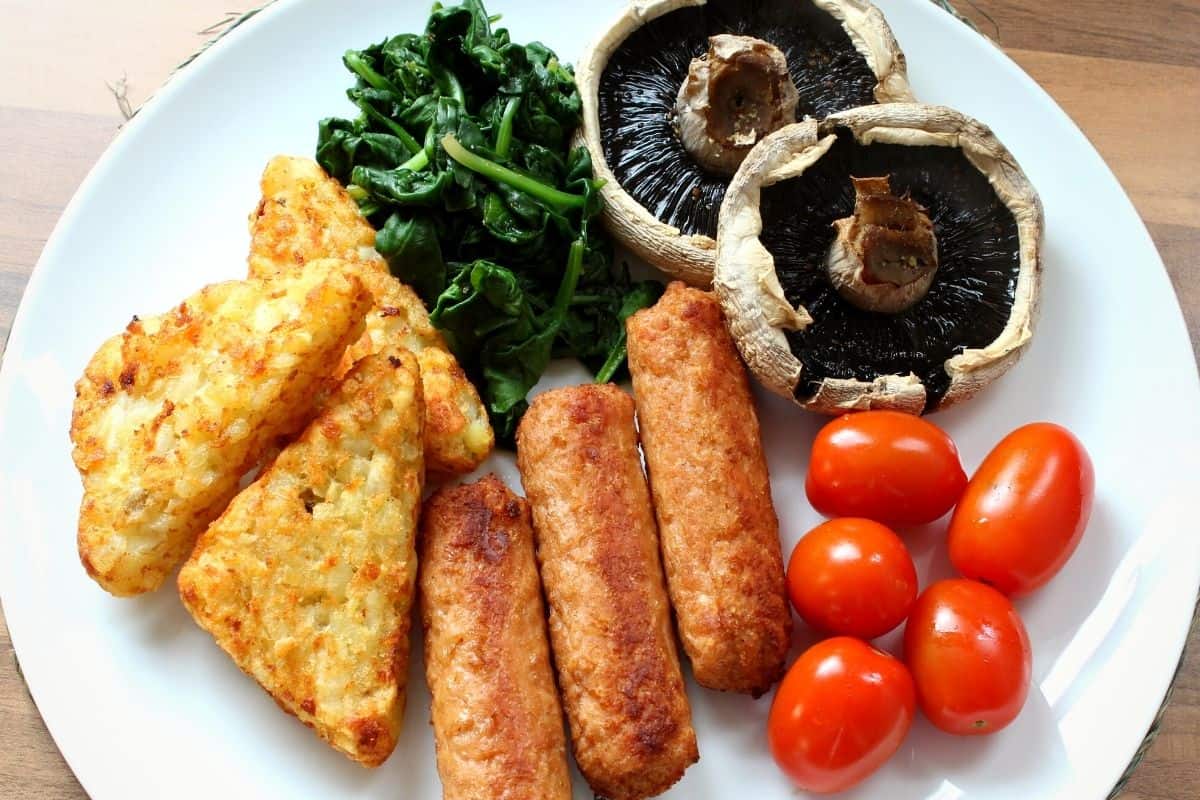 Vegan Brunch Items on Plate