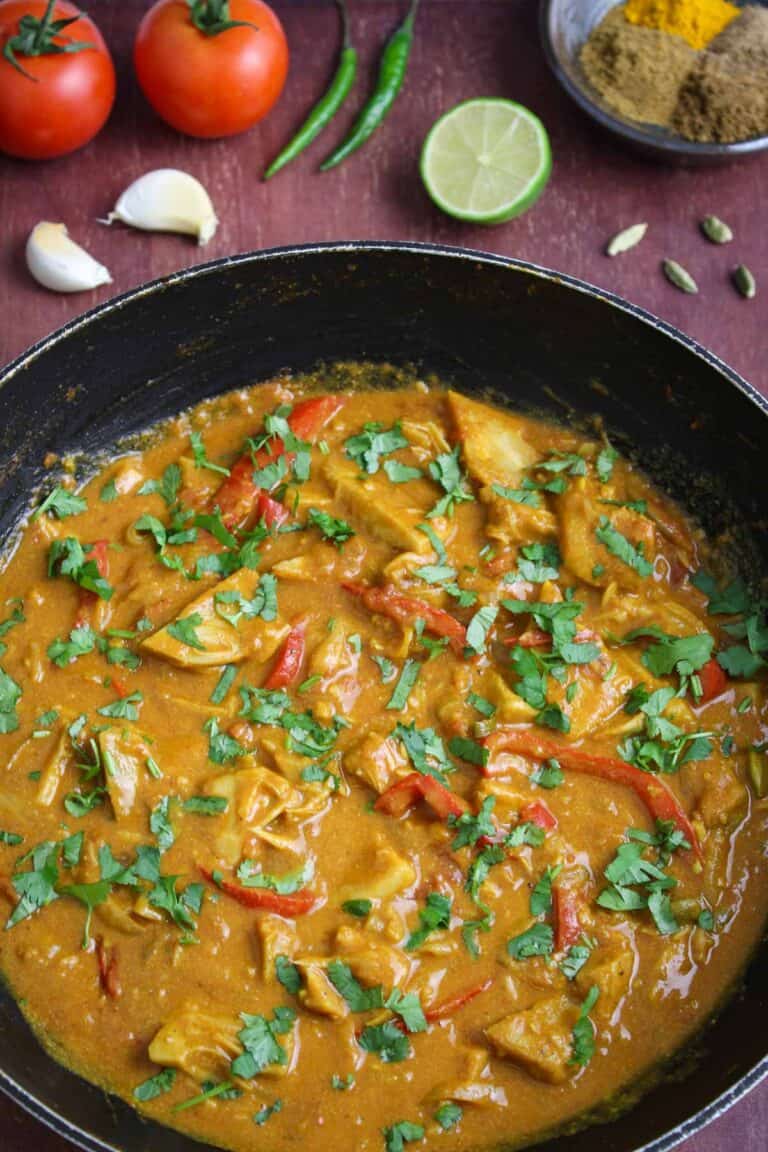 Creamy Jackfruit Curry with Tomato, Coconut & Lime The Pesky Vegan