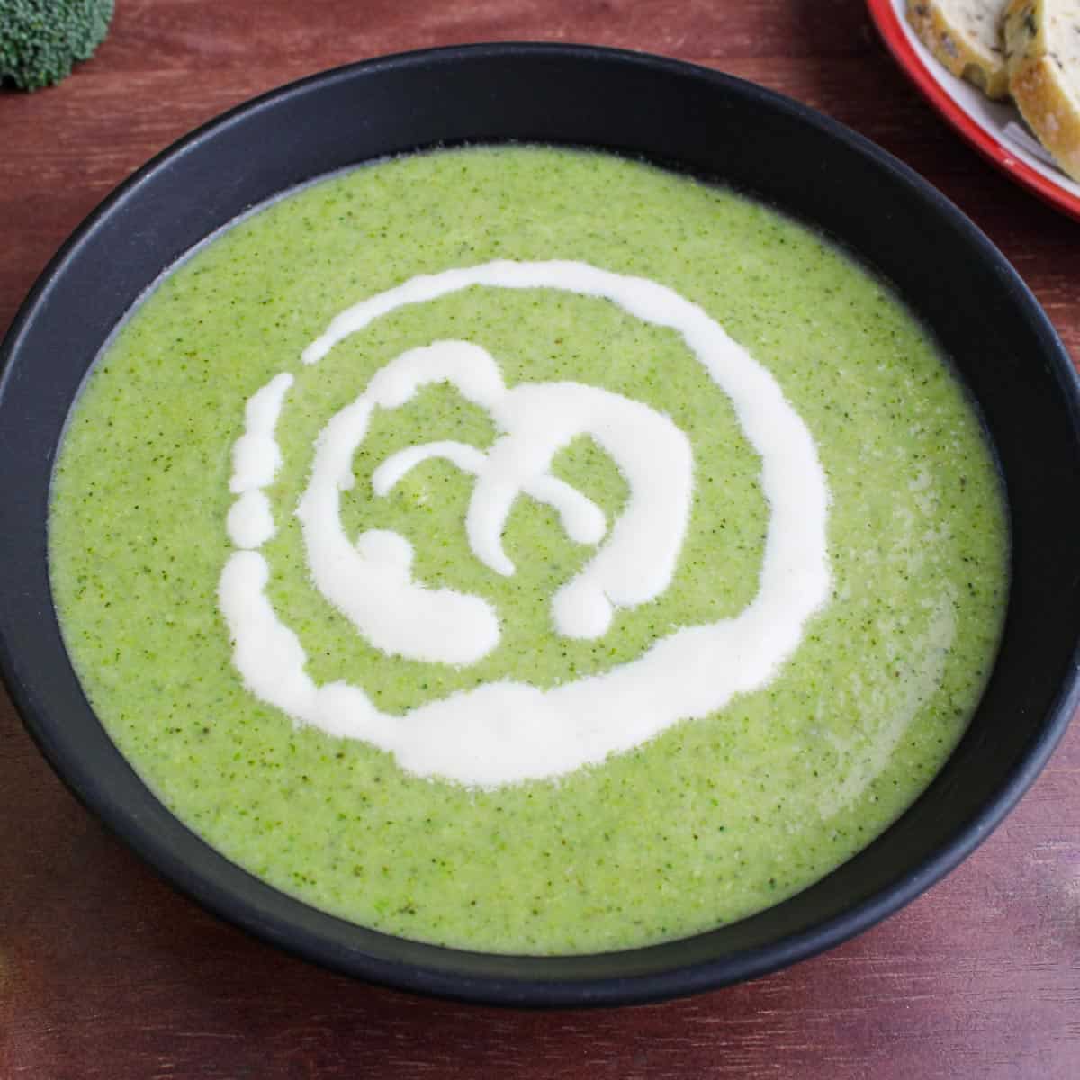 Vegan Broccoli Potato Soup with Tarragon