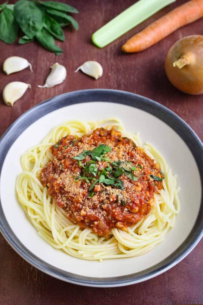 Hearty Vegan Bolognese with Tempeh (GlutenFree) The Pesky Vegan