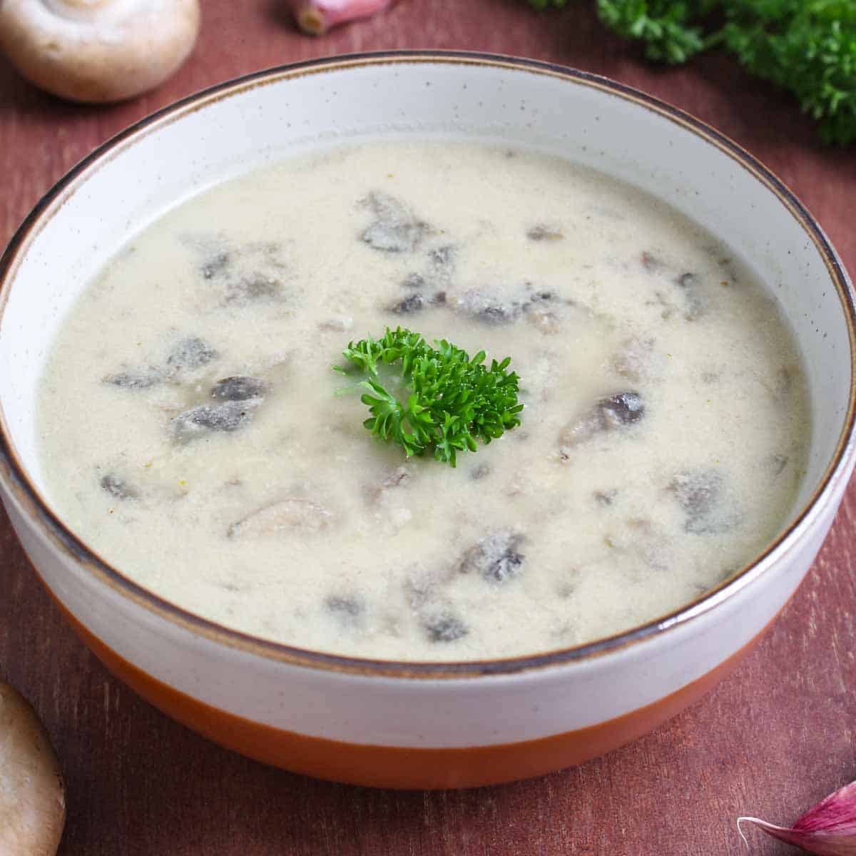 Vegan Cream of Mushroom Soup (Gluten-Free) - The Pesky Vegan
