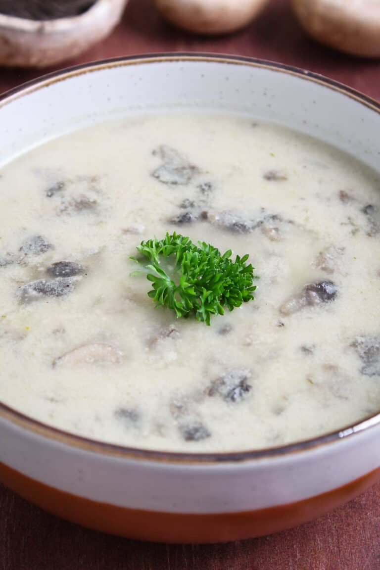 Vegan Cream of Mushroom Soup (GlutenFree) The Pesky Vegan