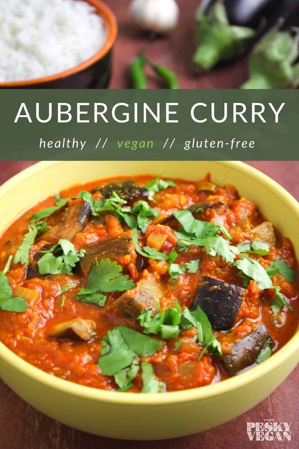 Aubergine Curry (Roasted and Non-Roasted) - The Pesky Vegan