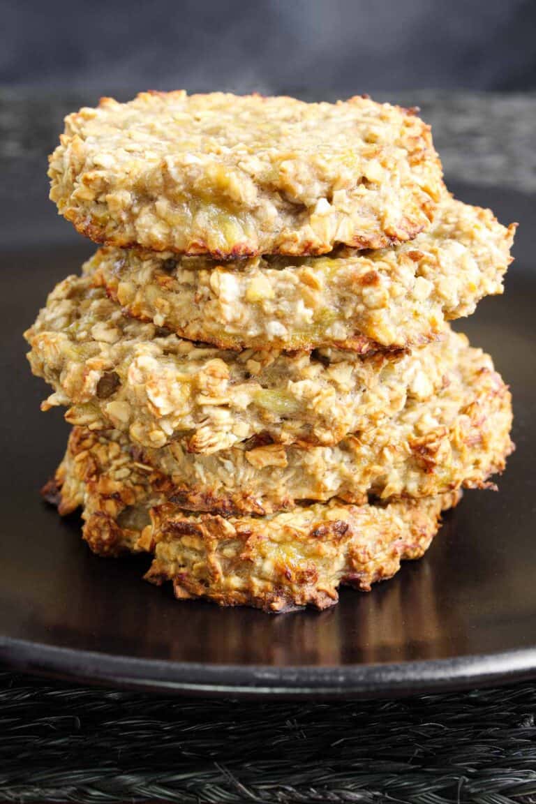 Easy Banana Oat Cookies (GF and SugarFree) The Pesky Vegan