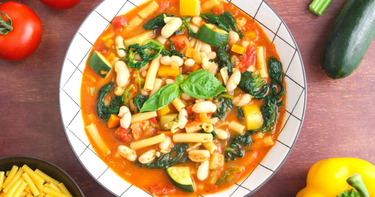 Vegan Minestrone Soup (Gluten-Free) - The Pesky Vegan