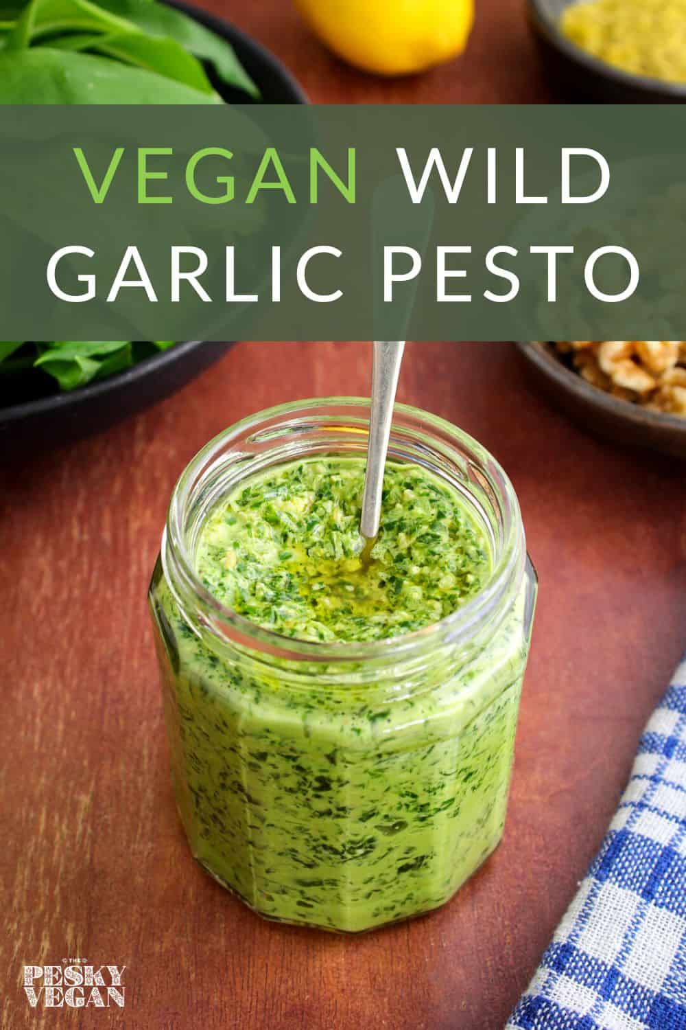 Foraged Wild Garlic Pesto (Vegan Recipe) The Pesky Vegan