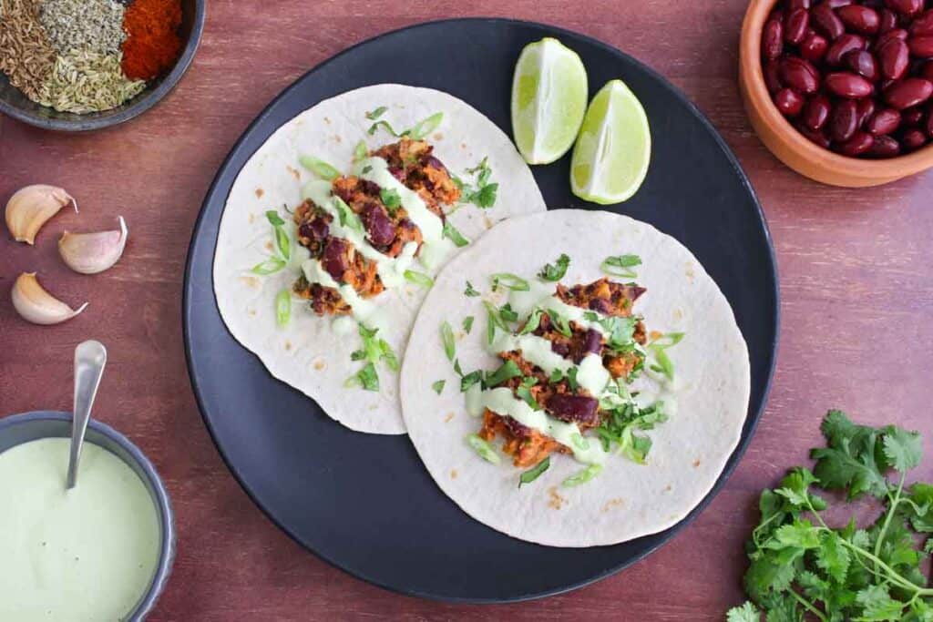 15Minute Kidney Bean Tacos (SemiMashed) The Pesky Vegan
