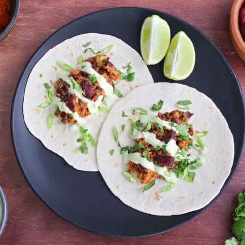15Minute Kidney Bean Tacos (SemiMashed) The Pesky Vegan