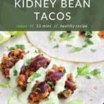 15-Minute Kidney Bean Tacos Pin