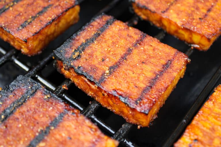 Meaty Grilled Tempeh with SesameLime Marinade The Pesky Vegan