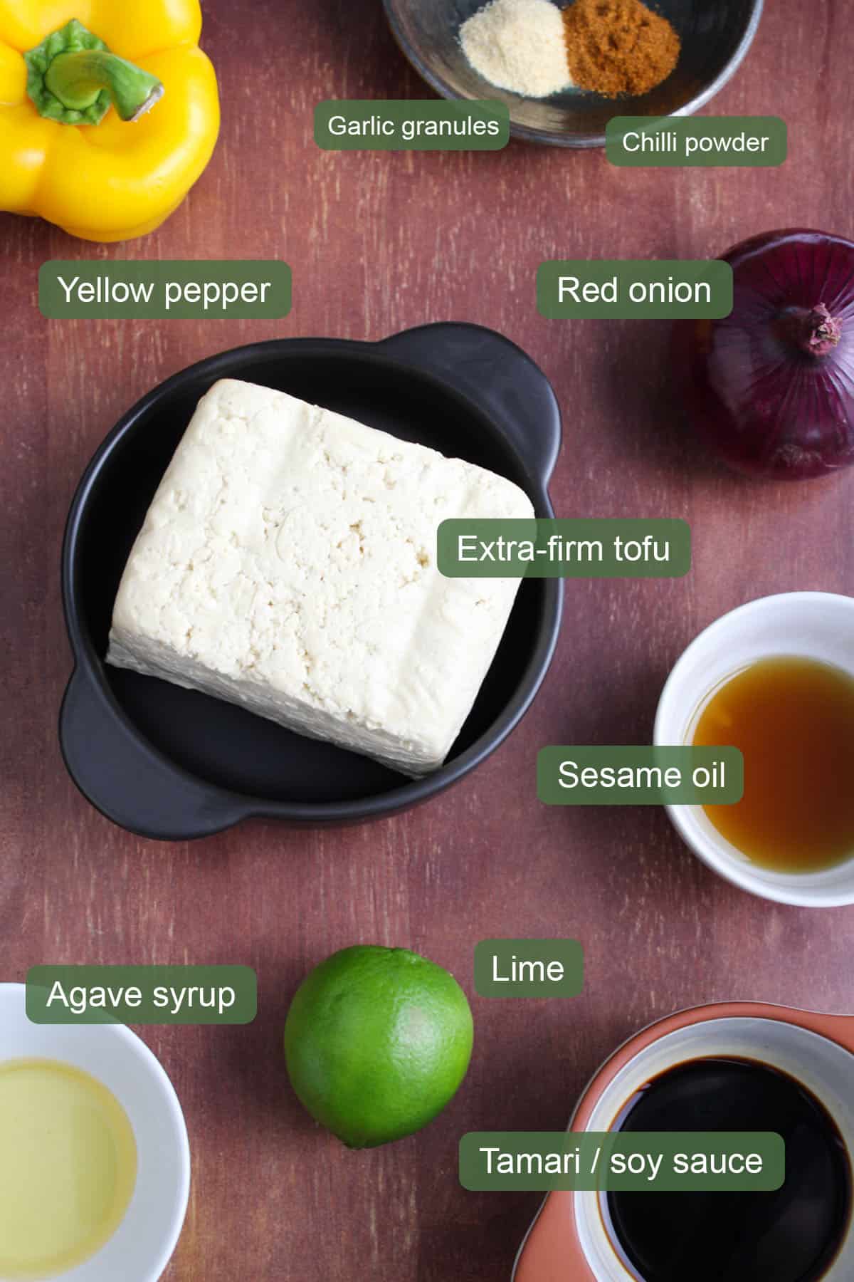 List of Ingredients to Make the Best Vegan Tofu Skewers