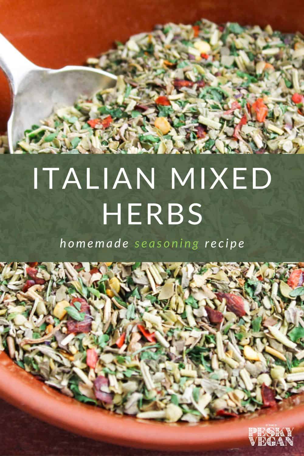 ItalianStyle Dried Mixed Herbs The Pesky Vegan