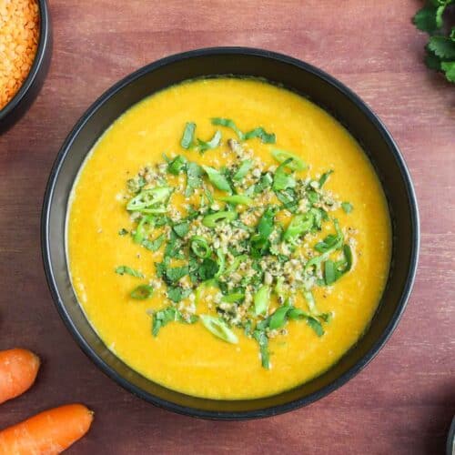 Carrot and Lentil Soup Recipe Feature