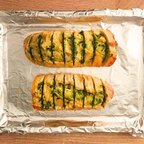 Wild garlic garlic bread recipe feature