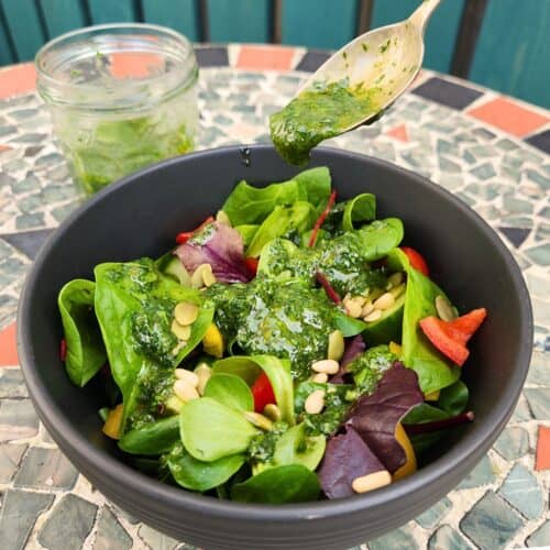 Wild garlic sauce salad dressing recipe feature