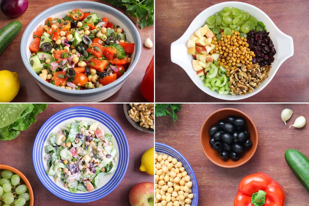 Gallery of lighter salad recipes with chickpeas