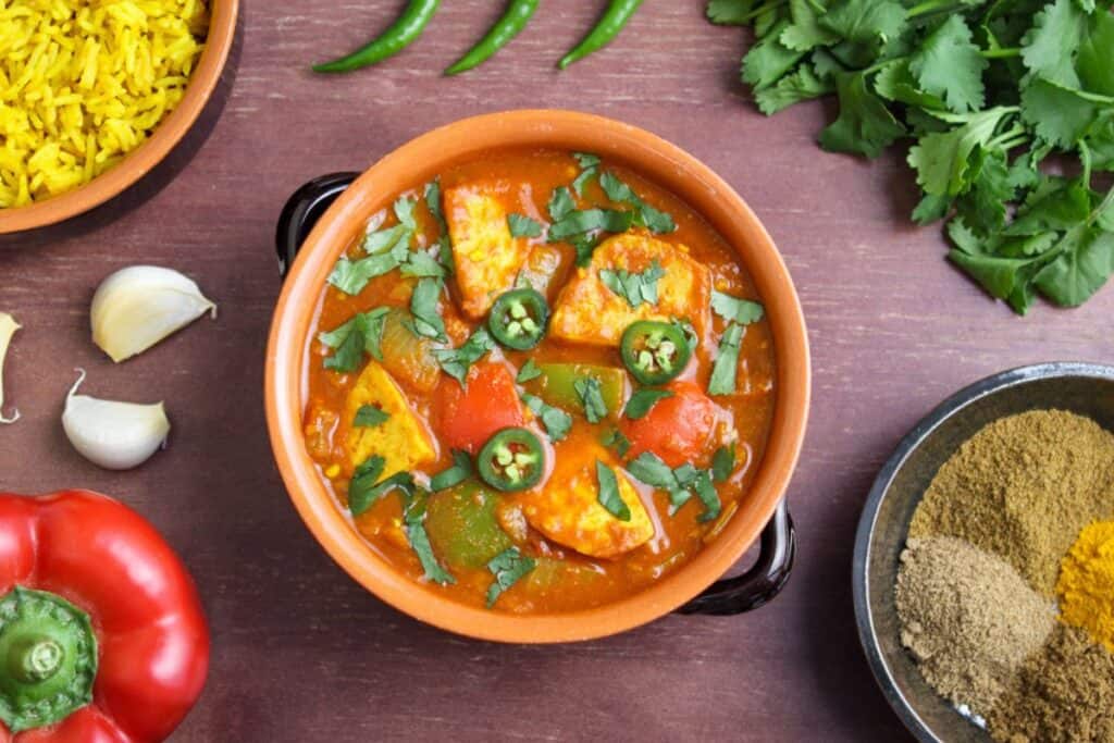 Tofu jalfrezi curry recipe
