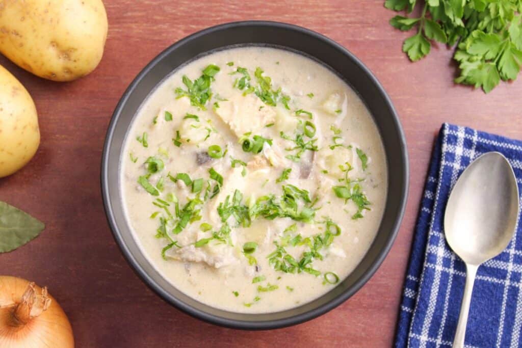 Vegan cullen skink with tofu recipe